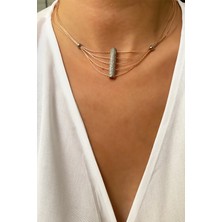 Liveyn Design Zirkon Taşlı Şık Kolye