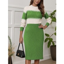 Arben Boutique Kadın Uzun Kollu Triko Etekli Takım