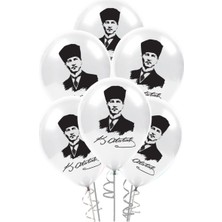 Alpjoy Pastel Balon Atatürk Baskılı Balon 100'LÜ