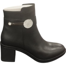 Ventes 9061512Z Yandan Fermuarlı 6 cm Kalın Topuk Günlük Kadın Bot