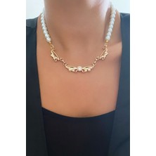 Liveyn Design Taşlı Inci Gerdanlık