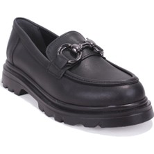 Dagoster DZA07-90830 Siyah Günlük Loafer  Kadın Ayakkabı