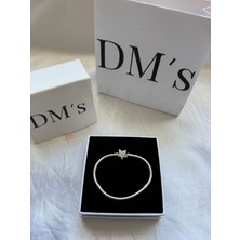 DM's Silver Yıldız Klipsli Gümüş Bileklik