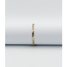 Mavika Jewellery 14K Gold Plated Figaro Bileklik