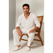 HANIMAGA Hanımağa Kapüşonlu Müslin Uzunkol Gömlek