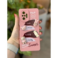 Go Aksesuar Xiaomi Note 10 Pro Uyumlu Oyuncak Tasarımlı Içi Kadife Silikon Kılıf