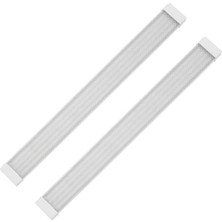 Zmr ZMR-234/B 6500K 100W 120 cm Kristal Beyaz LED Bant Armatür (2'li Paket)