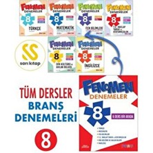 Fenomen Yayıncılık 8. Sınıf LGS Branş Denemeleri Kitap Seti (6 Kitap) Tüm Dersler İçin