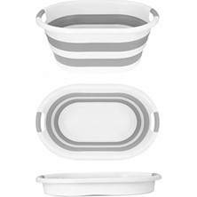 25 Litre Katlanır Çamaşır Sepeti - Katlanır Sepet - Katlanır Sele