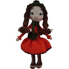 Turuncu Kış Rüyası Bebek Amigurumi Organik Oyuncak