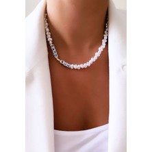 Liveyn Design Sand Sun Yazılı Barok Inci Kolye