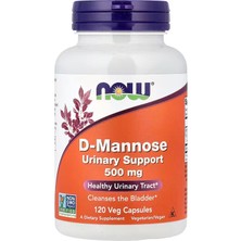 Now Foods D-Mannose Women's Health Urinary Support 500 Mg 120 Veg Caps
