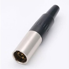 Mini Xlr 3 Pin Erkek Jack Fiş 10X47MM