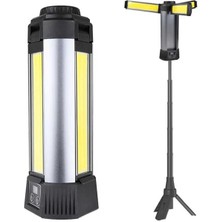 PM-24566 35 Watt USB - Type-C Girişli P50 ve Cob Ledli 3 Kanatlı Kollu Çalışma Lambası