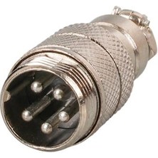 Mayk GX16-5 Pinli Metal Erkek Konnektör (M16 - 16MM)