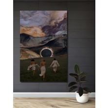 Teona Ahşap Gızemlı Rüyaların Peşinde Yağlı Boya Görünümlü Ahşap Dekoratif Tablo Dikdörtgen Tablo