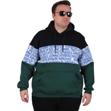 Moc Grande Mocgrande Büyük Beden Kapüşonlu 3ip Sweat Transforming 25713 Lacıvert