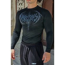 Liber Ezekiel - Uzun Kollu Compression T-Shirt (Siyah)