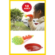 RoseRoi 10 Adet Üflemeli Köpük Yapma Seti Eğlenceli Karne Hediyesi 3+ Yaş İçin Turuncu Renkli