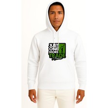 Bahriyeli Collection Kapüşonlu Investor Stock Market Trader Sticker Göğüs Tasarımlı Unisex Sweatshirt
