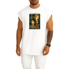 Bahriyeli Collection Oversize Mulder And Scully, Nostalgic Intrigue Göğüs Tasarımlı Atlet