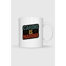 Bahriyeli Collection  Cardio Is Hardio Fitness Gym Tasarımlı Kupa Bardak