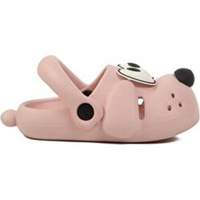 İncim Doggy Pudra Köpek Figürlü Sevimli Günlük Bahçe Sahil Plaj Kreş Unisex Çocuk Terlik&sandalet