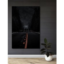 Teona Ahşap Gızemlı Orman Yolu Yağlı Boya Görünümlü Dekoratif Ahşap Tablo Dikdörtgen Tablo