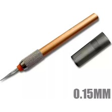 Tabaş MS048 0,15 - 0.2 - 0.4 - 0.6 - 0.8 – 1.0 mm Askeri Model Yapımı Hobi Aletleri Metal Çizme Modeli Gravür Bıçağı Için Oyma Keski Bıçağı