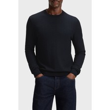 Boss Yün ve Pamuk Karışımlı Regular Fit Bisiklet Yaka Sweat Erkek Sweat 50549985 404