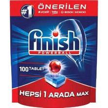 Finish Hepsi Bir Arada 100 Adet Bulaşık Makinesi Tablet.. 3 Adet