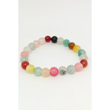 Down Art Doğal Taşlı (Akik, Yeşim, Sitrin, Dumanlı Sitrin) Çakra Bileklik