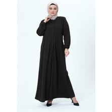 Azranur Kadın Büyük Beden Maya Kumaş Tam Boy Mevsimlik Ferace