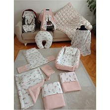 Wenaris Pembe 14 Parçalık Babynest Seti Ergonomik Yapı ile Bebek Güvenliği Sağlar