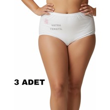 Ceylanoğlu 3'lü Set Büyük Beden Battal Kadın Külot – Yüksek Bel Rahat ve Esnek Pamuklu