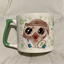Westartic Sad Üzgün Hamster - Meslek: Biyolog - Biologist Kupa Bardak Fincan