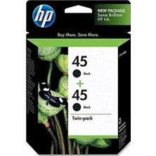 Hp CC625AA (51645A) Siyah Orijinal Kartuş Ikili Paket-Deskjet 712