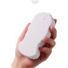 Lotravia Beyaz Sihirli Vücut Duş Süngeri Ölü Deri Sökücü Malzeme Peeling 1 Adet