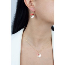 Liveyn Design Yılbaşı Temalı Kolye Küpe Set