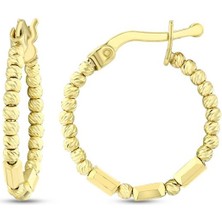 Assos Pırlanta Altın Halka Küpe - 14K