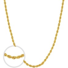 Assos Pırlanta Altın Burgu Zincir Kolye - 14K