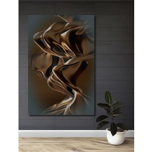 Teona Ahşap Akışkan Yağlı Boya Görünümlü Soyut Sanat Ahşap Dekoratif Tablo Dikdörtgen Tablo