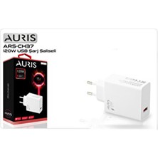 Auris CH37 120W Saliseli USB Hızlı Şarj Başlığı – Adaptör