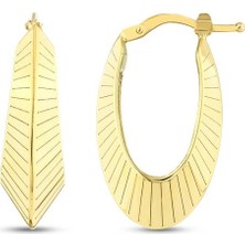 Assos Pırlanta Altın Halka Küpe - 14K