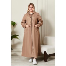 Kadın Büyük Beden Tam Boy Trenç