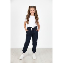 Kinderos Kargo Cepli  Baskılı Kız Çocuk Eşofman Altı - 26K 5180