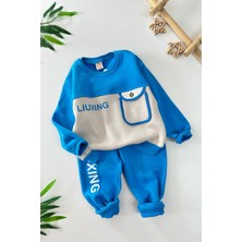 Miniğimin Cicileri Liuxıng Baskılı Kışlık Erkek Çocuk takım - Mavi