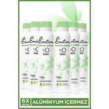 Emotion Natural Breeze Kadın Vegan Deodorant 6X150ML Hızlı Kurur, Leke Bırakmaz