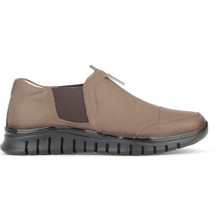 Ziya, Kadın Hakiki Deri Konfor Ayakkabı 16155Z2888 Koyu Vizon