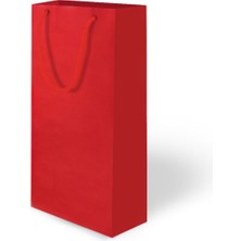 Alpjoy Mat Kırmızı Karton Çanta 12X35X8 cm 25 Adet